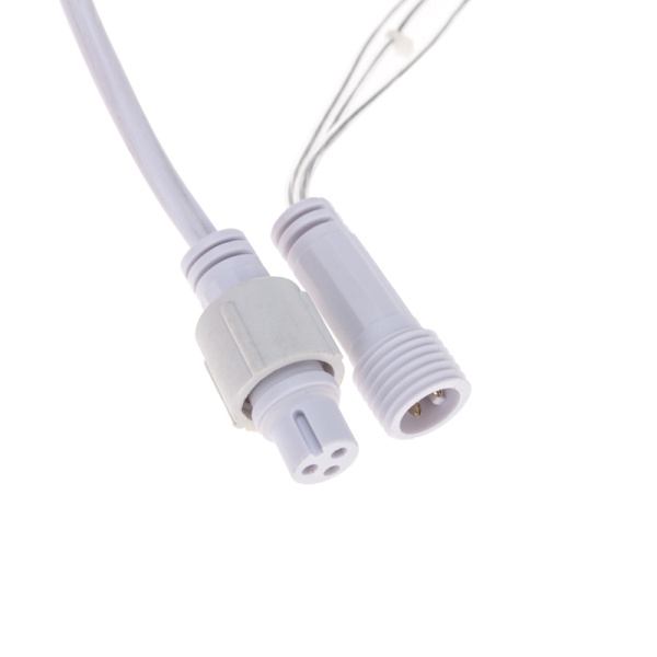 Гирлянда Сеть 2х2х1.5 м, свечение с динамикой, прозрачный ПВХ, 136 LED, 230 В, цвет свечения белый (контроллер в комлекте)