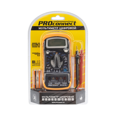 Портативный мультиметр MAS838L (DT858L) PROconnect