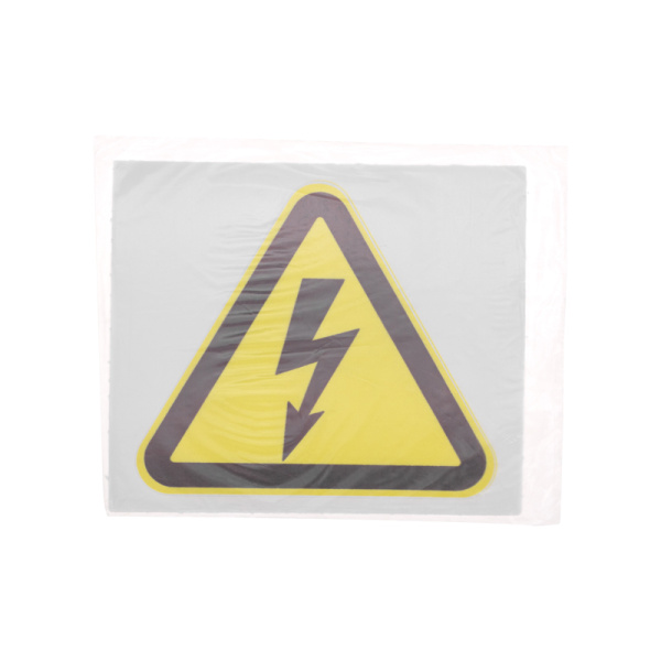 Наклейка знак электробезопасности «Опасность поражения электротоком» 100х100х100мм REXANT