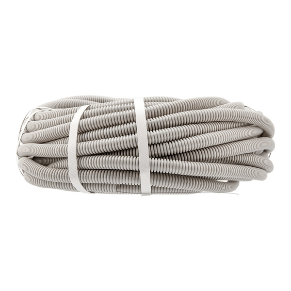 Труба гофрированная из ПВХ, с зондом, Ø25мм (бухта 10 м/уп) REXANT