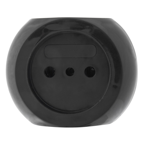 Тройник электрический «Шар» 6А б/з черный 220 В REXANT