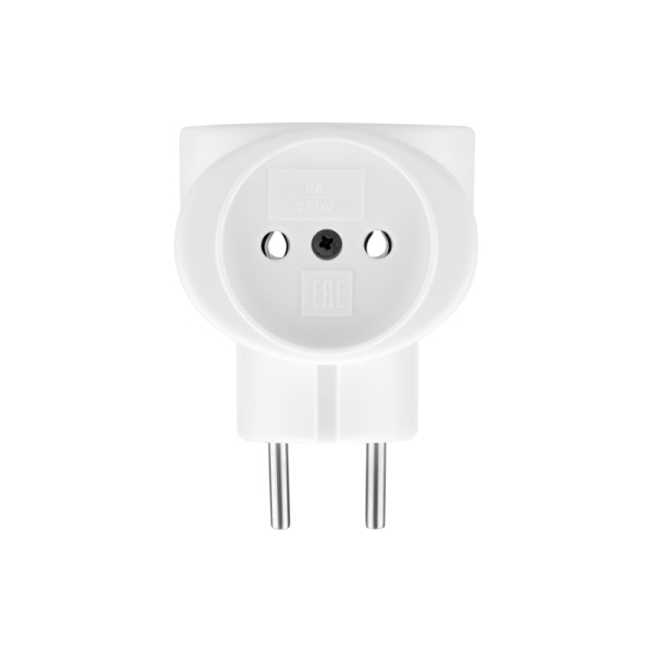 Тройник электрический 6А б/з белый 220 В REXANT