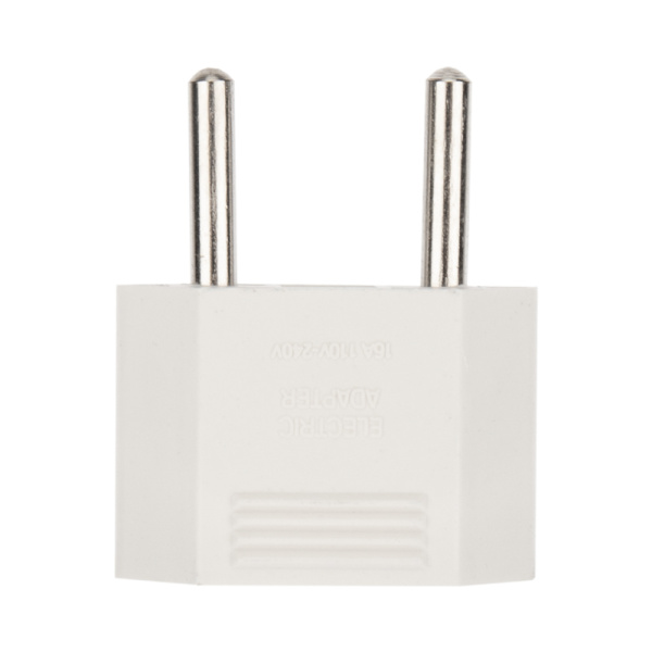 Адаптер сетевой (переходник) с Евро А/F на тонкую вилку С1 плоский «Тефаль» 6А б/з белый PROCONNECT (пакет БОПП 1 шт/уп.)