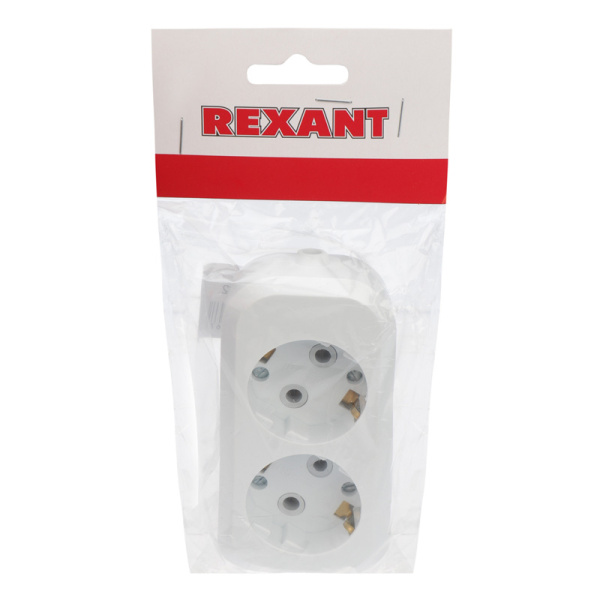 Колодка 2 гнезда с заземлением REXANT