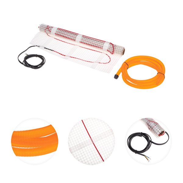 Теплый пол, нагревательный мат Classic RNX-15-2250 15м², 0,5х30м, 2250Вт двухжильный, с экраном REXANT