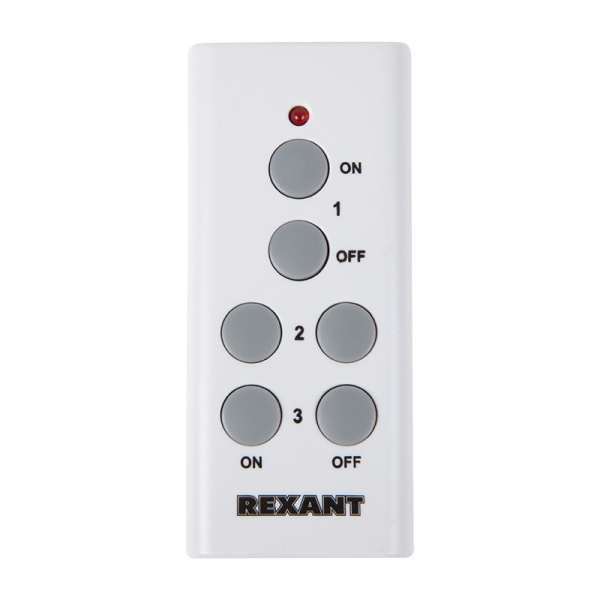 Радиоуправляемая  розетка c пультом RX-003 (один пульт, три розетки) 10А/30м REXANT