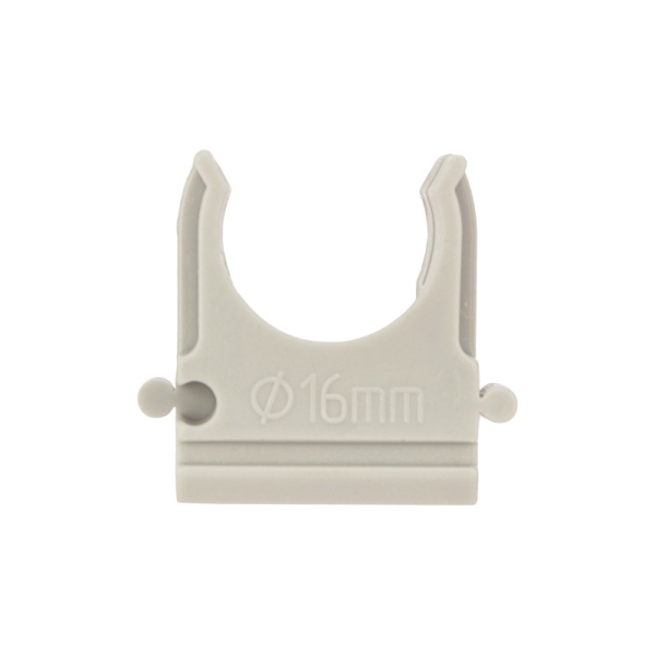 Крепеж-клипса для труб ø16мм, серая (100 шт/уп) REXANT