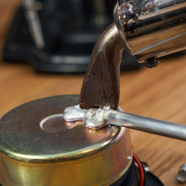 Припой пруток ПОС-40, Ø8мм, длина 400мм, ГОСТ 21931-76, олово 40%, свинец 60% (упак. 1 шт) REXANT