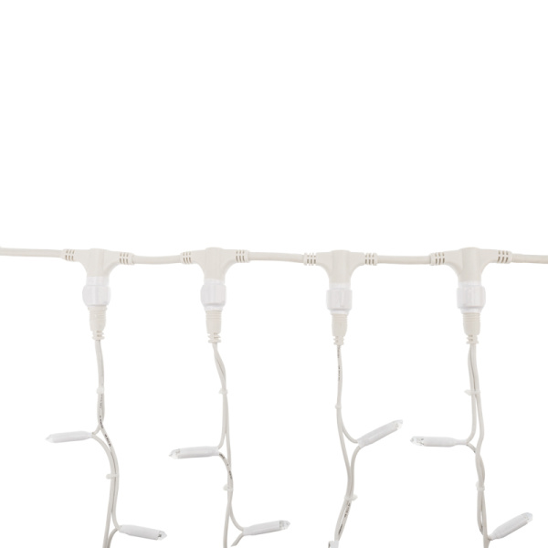 Гирлянда светодиодная Занавес 2х1,5м 360 LED СИНИЙ белый КАУЧУК IP67 постоянное свечение 230В соединяется NEON-NIGHT шнур в комплекте