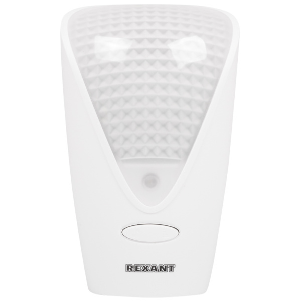 Беспроводной дверной звонок в розетку с ночной подсветкой и индикацией 36 мелодий 80м (белый/серый) REXANT RX-7