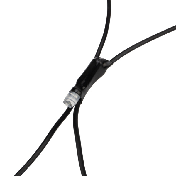 Гирлянда Сеть 2х2х1.5м, свечение с динамикой, черный ПВХ, 136 LED, 230 В, цвет: Белый (шнур питания в комплекте)