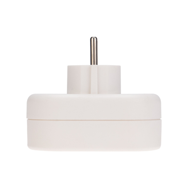 Двойник электрический 16А с/з вертикальный белый REXANT