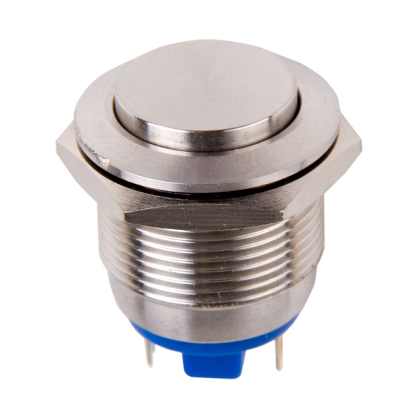 Кнопка антивандальная Ø19 Б/Фикс (2с) OFF-(ON) выпуклая (PBS-28В-4) REXANT (в упак. 1шт.)