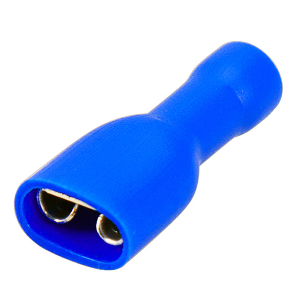 Клемма плоская полностью изолированная РППи-м 2.5-(6.3)/РпИмп 2-250 гнездо 6.6 мм 1.5-2.5 мм², в упак. 10 шт. REXANT