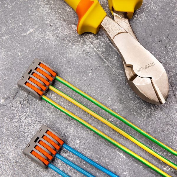 Универсальная клемма СМК 222-415, 5-проводная серая 0,08-2,5/4 мм² (блистер 10 шт./уп.) REXANT