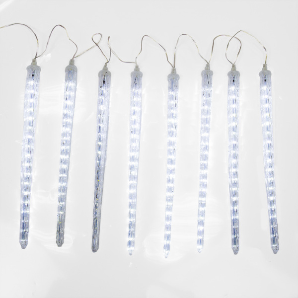 Гирлянда светодиодная Сосульки 230В, комплект 8 шт х 42 см, 36x8 LED, не соединяются