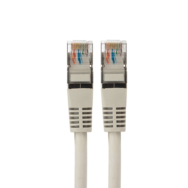 Шнур коммутационный, патч-корд F/UTP RJ45-RJ45, CAT 5e, ZH нг(А)-HF, серый, 0,5м REXANT 