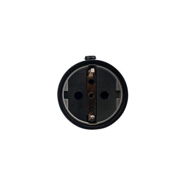 Розетка переносная влагозащищенная, с/з, 16 А, IP20/44 каучук REXANT