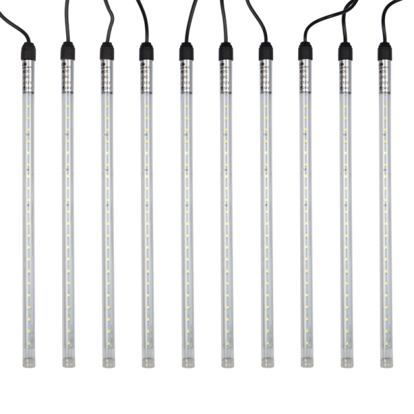 Гирлянда Тающие сосульки 24 В, комплект 10 шт. х 30 см, шаг 100 см, 420 LED, белый, соединяются