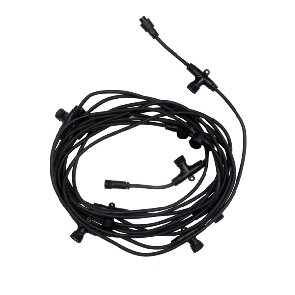 Гирлянда Тающие сосульки 24 В, комплект 10 шт. х 50 см, шаг 100 см, 600 LED, белый, соединяются