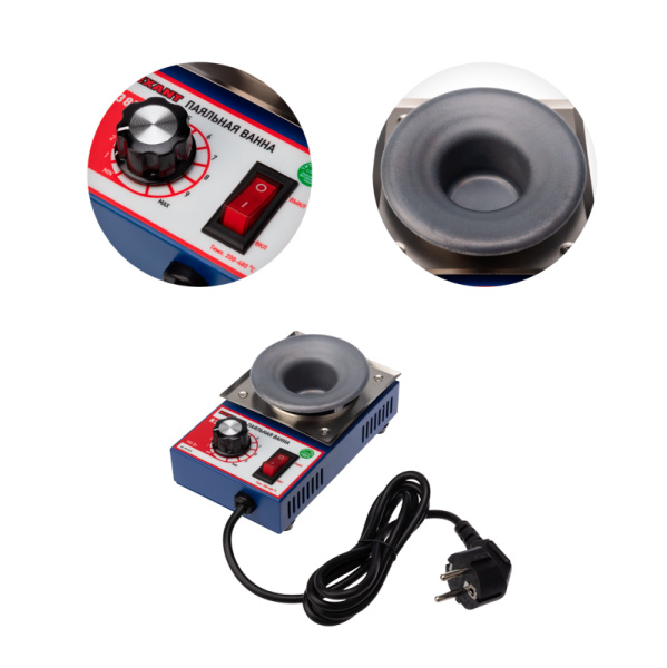 Паяльная ванна, модель R38F, 100Вт, ø38мм, 200-480 °C, бессвинцовая REXANT