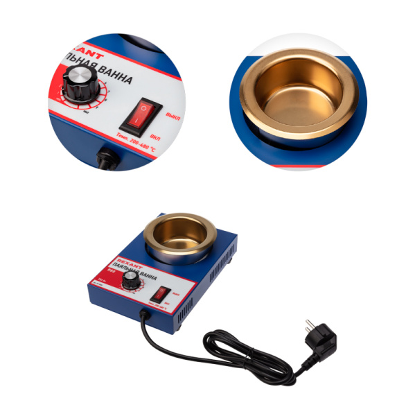 Паяльная ванна, модель R80, 250Вт, ø80мм, 200-480 °C REXANT