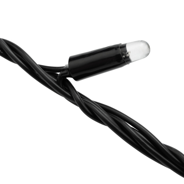 Гирлянда светодиодная Занавес 2х6м 1520 LED БЕЛЫЙ черный ПВХ IP65 эффект водопада 230В не соединяется NEON-NIGHT контроллер в комплекте