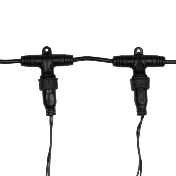 Гирлянда светодиодная Занавес 2х3м 600 LED БЕЛЫЙ черный ПВХ IP65 эффект мерцания 230В соединяется NEON-NIGHT нужен шнур 303-500