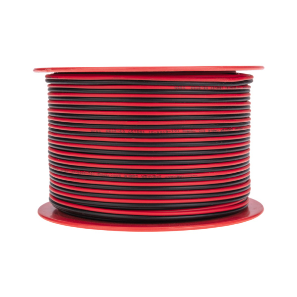 Кабель акустический 2х0,75мм², красно-черный, 100м REXANT