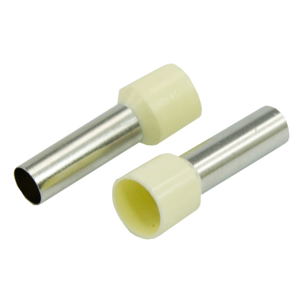 Наконечник штыревой втулочный изолированный F-18 мм 16 мм² (НШВи 16-18) слоновая кость REXANT