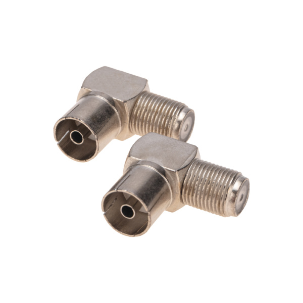 Переходник угловой гнездо F – гнездо TV PROconnect