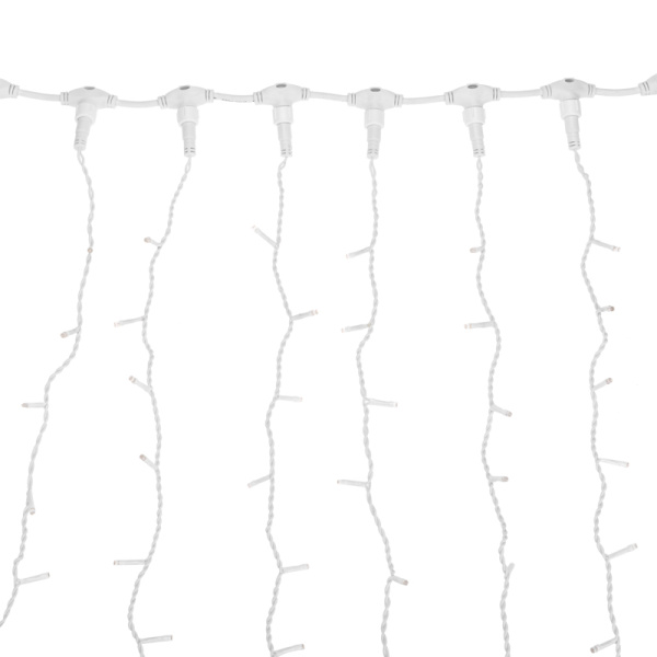 Гирлянда светодиодная Занавес 2х1,5м 360 LED СИНИЙ белый ПВХ IP65 постоянное свечение 230В соединяется NEON-NIGHT шнур в комплекте