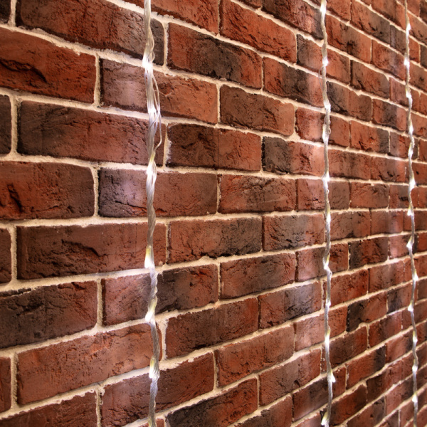 Гирлянда светодиодная Занавес 2х9м 480 LED БЕЛЫЙ прозрачный ПВХ IP65 эффект водопада 24В не соединяется NEON-NIGHT трансформатор в комплекте