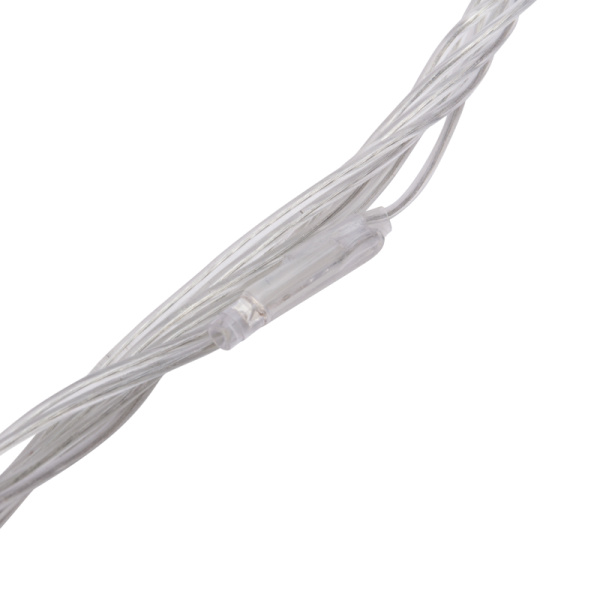 Гирлянда светодиодная Занавес 2х9м 480 LED БЕЛЫЙ прозрачный ПВХ IP65 эффект водопада 24В не соединяется NEON-NIGHT трансформатор в комплекте