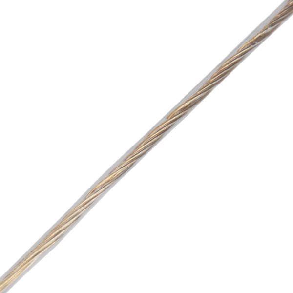 Трос стальной в ПВХ оплетке d=2,0мм, прозрачный (моток 20м) REXANT