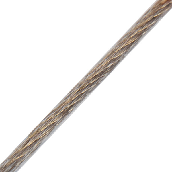 Трос стальной в ПВХ оплетке d=3,0мм, прозрачный (бухта 200м) REXANT