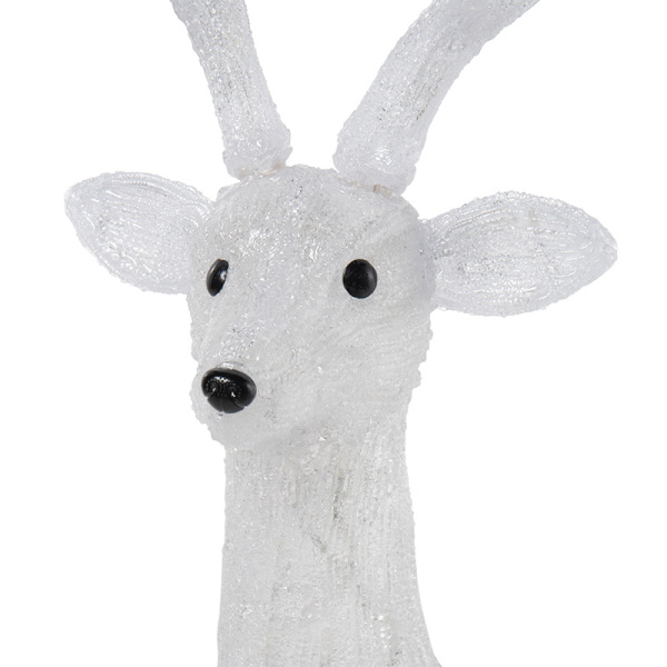 Акриловая светодиодная фигура Северный олень 130 см, 380 светодиодов, IP65 понижающий трансформатор в комплекте NEON-NIGHT