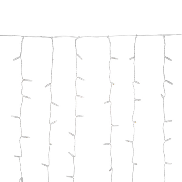 Гирлянда светодиодная Занавес 2х3м 448 LED СИНИЙ прозрачный ПВХ IP65 постоянное свечение 230В соединяется NEON-NIGHT нужен шнур 303-500-1