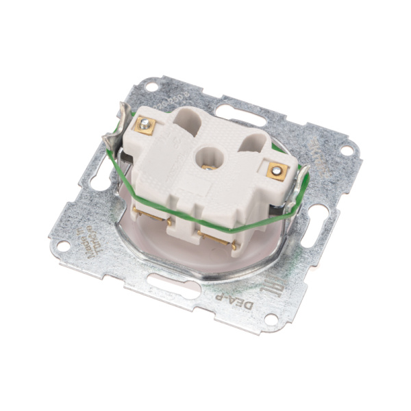 DEA Розетка 1-ая б/з с/у 10А мех. Бел KRANZ  