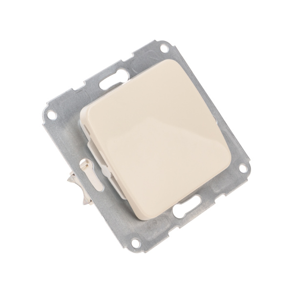 DEA Выключатель 1кл с/у 10А мех. Беж KRANZ 