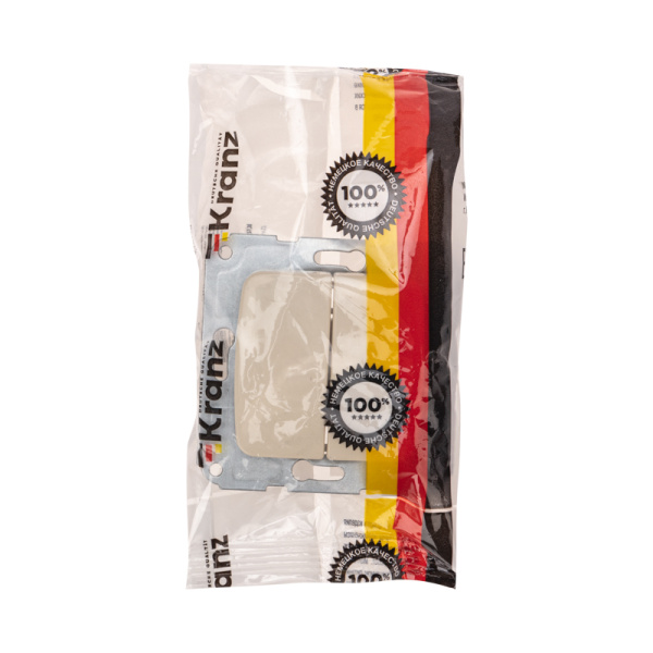 DEA Выключатель 2кл с/у 10А мех. Беж KRANZ 