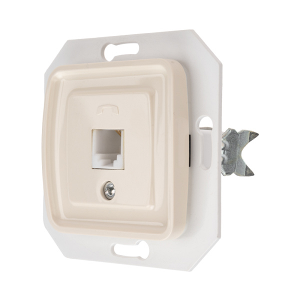 DEA Розетка Телефон RJ11 с/у мех. Беж KRANZ 