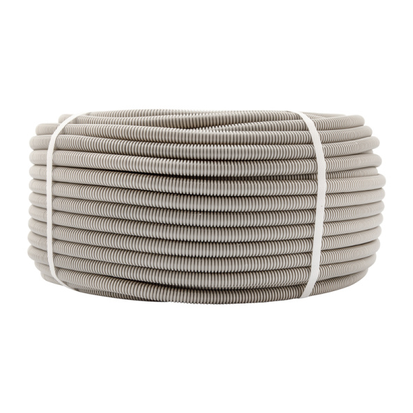 Труба гофрированная из ПВХ, с зондом, Ø16мм (бухта 50 м/уп) REXANT