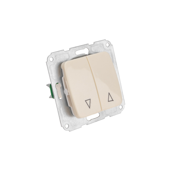 DEA Выключатель для жалюзи 2кл с/у 10А мех. Беж KRANZ 