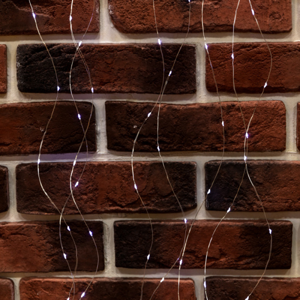 Гирлянда Светодиодный дождь из росы 6х3 м, белый, USB + пульт управления NEON-NIGHT