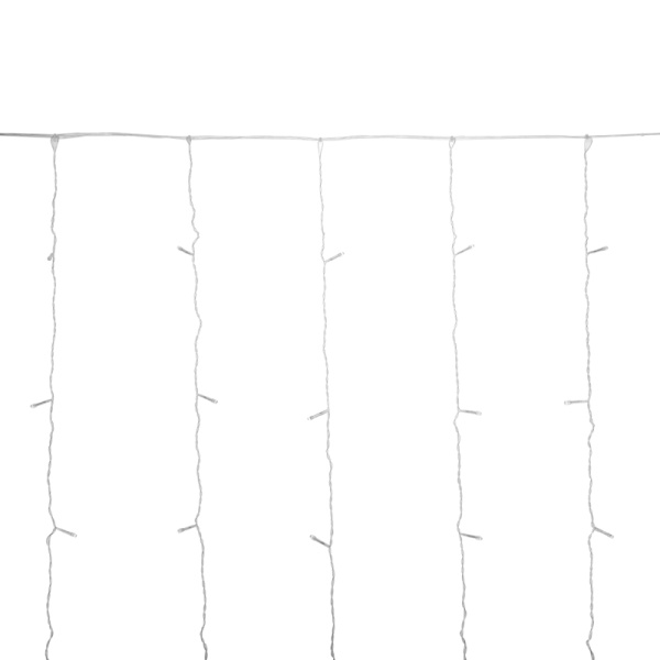 Гирлянда Светодиодный Дождь 3х2 м, свечение с динамикой, прозрачный провод, 230 В, цвет розовый