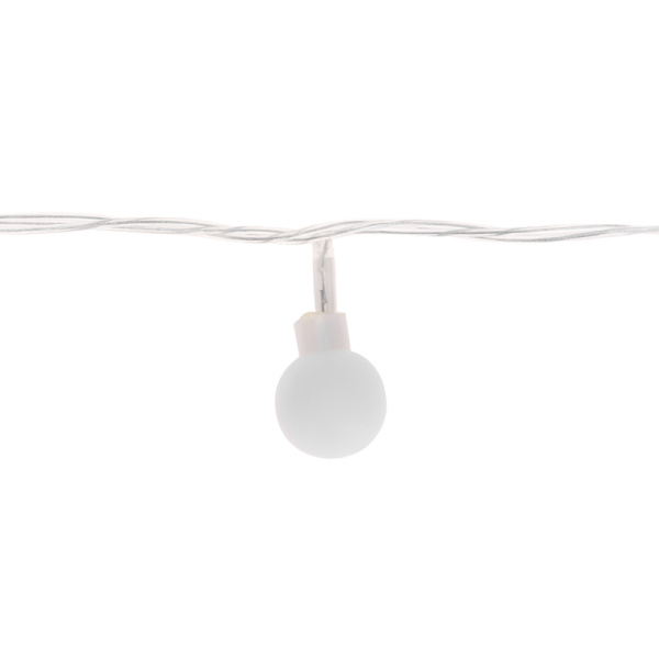 Гирлянда светодиодная Шарики 5м, 20LED, IP20, прозрачный провод, свечение мульти (RG/RB), контроллер 8 режимов, 230В NEON-NIGHT