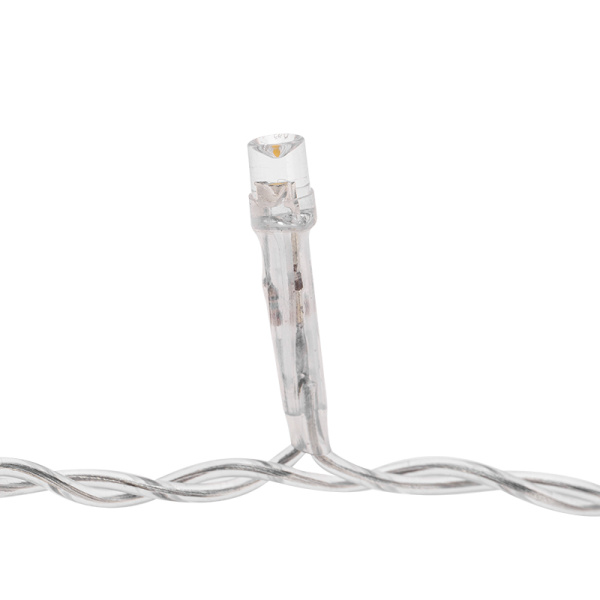 Гирлянда Арка со звездами 2,5х1,2м, 136LED ТЕПЛЫЙ БЕЛЫЙ, прозрачный ПВХ, IP20, свечение с динамикой, 230В, не соединяется, с контроллером 8 режимов