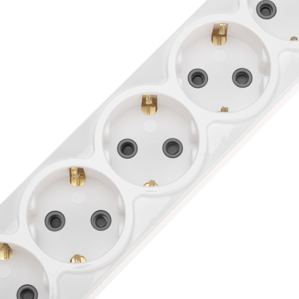 Удлинитель PREMIUM 6 гнезд, 3м, 3х1,5мм², с/з, 2 USB, белый REXANT