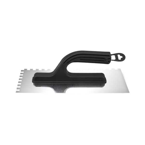 Гладилка нержавеющая 130х270 мм, зуб 4х4 мм, пластиковая ручка REXANT